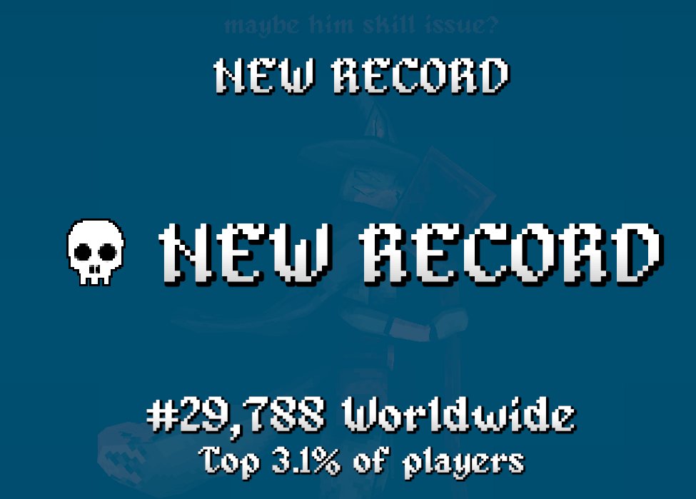 I've been bonking when I should be getting back to streaming, My best run yet, still getting the hang of it :)