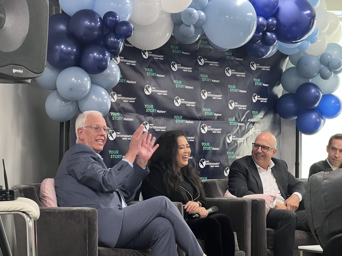 IATSE's tweet image. In honor of International Credit Union Day, former IATSE VP and International Representative Thom Davis appeared on a panel hosted by First Entertainment Credit Union in Hollywood. 

Asked about technology's impact on film &amp;amp; TV production, Davis was optimistic new tech would lead