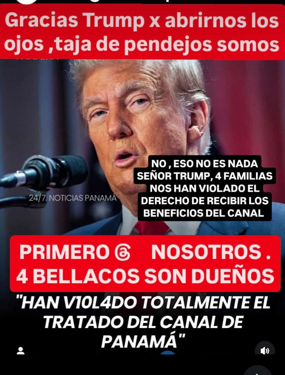 A este embajador no le van a echar cuento... <a href="/JCTapiaLMB/">Juan Carlos Tapia</a> <a href="/eduardomenoni/">Eduardo Menoni</a> <a href="/AlvaroAlvaradoC/">Alvaro Alvarado - Noticias 180 Minutos/ Sin Rodeos</a> <a href="/MiguelABernalV/">Miguel Antonio BERNAL Villalaz</a> <a href="/FelipeChapman/">Felipe Chapman</a> <a href="/IvanMon07722658/">Ivan Montalvo</a> <a href="/JC_Varela/">Juan Carlos Varela</a> <a href="/MartinTorrijos/">Martin Torrijos</a> <a href="/rmartinelli/">Ricardo Martinelli</a> <a href="/martamartinelli/">Marta de Martinelli</a> <a href="/SecRubio/">Secretary Marco Rubio</a> <a href="/klassopty/">Klassopty🇵🇦</a> <a href="/praxo60/">JUSTICIA SOCIAL PANAMÁ 507 denuncia la corrupción</a> <a href="/ZulayRL/">Zulay Rodríguez Lu</a> <a href="/Mayer/">Mayer Mizrachi</a>