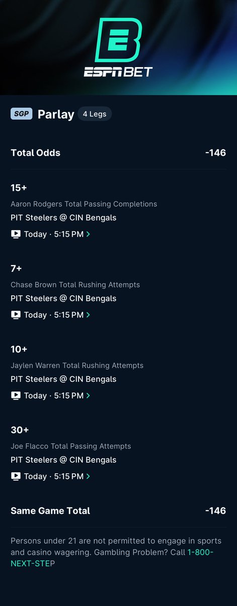 Bet with me on <a href="/ESPNBET/">ESPN BET</a> espnbet.com/shared_bet?id=…