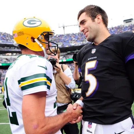 The first time Aaron Rodgers and Joe Flacco played each other (December 7, 2009)

-Instagram didn’t exist 
-You couldn’t take an Uber 
-Avatar wasn’t created 
-Rockies were good at baseball