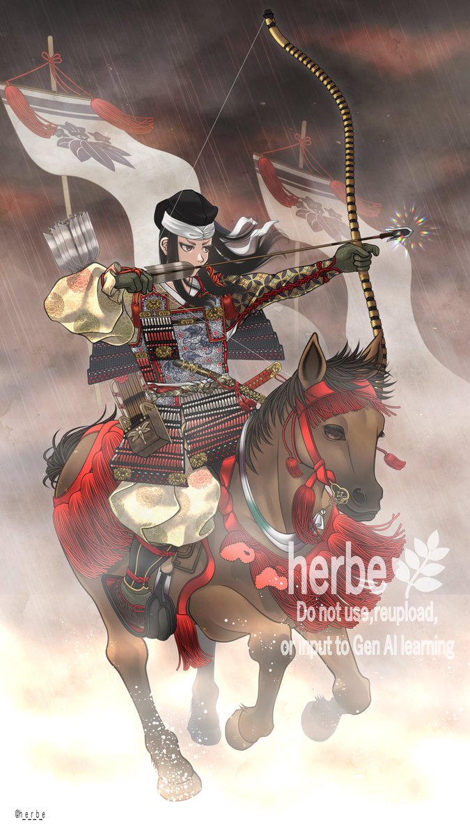 h_e_r_b_e's tweet image. Show me how you draw armour!

小札…😵‍💫
縅…😵‍💫

I always play against the details of Japanese medieval armor.😵‍💫