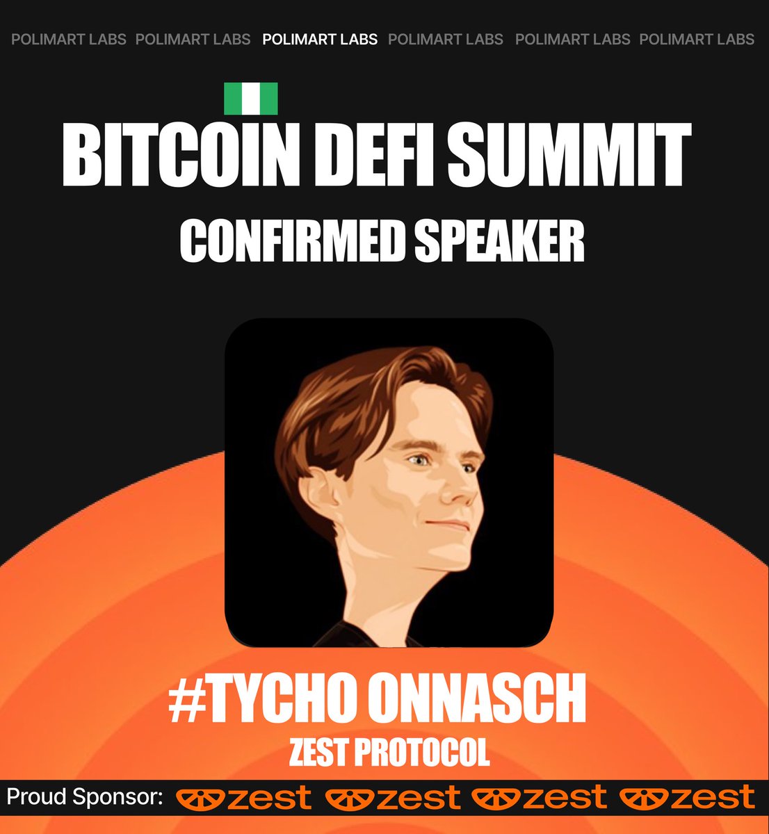 PolimartLabs's tweet photo. 🚨Speaker Announcement!🚨

We’re excited to announce that @TychoOnnasch will be speaking at the Bitcoin DeFi Summit (BDS) 2025 🎉 https://t.co/Ep7dAgDFtk
