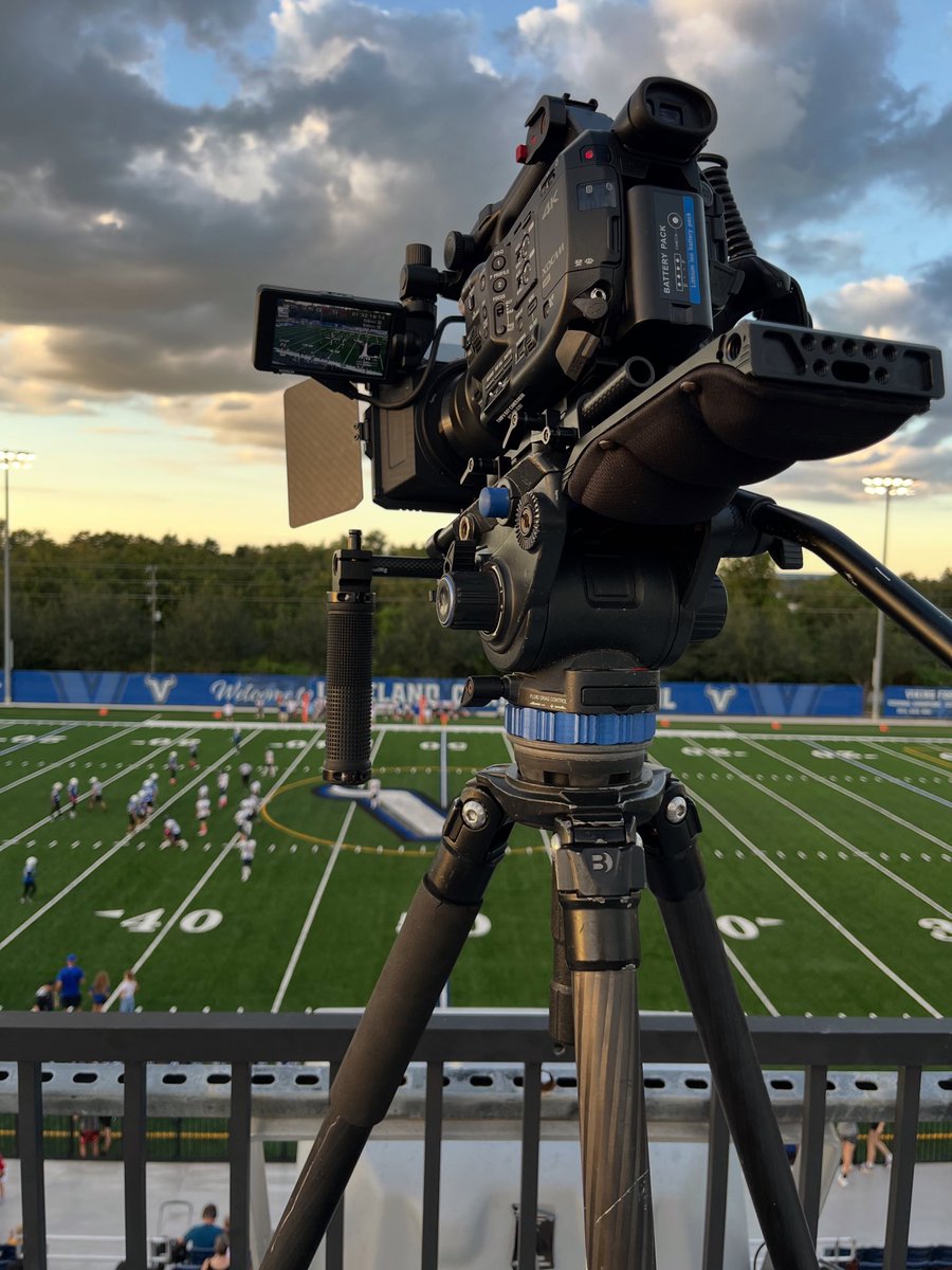 tbcameraman's tweet photo. Shooting game film for Berkeley Prep vs Lakeland Christian. Final game of the JV season. Go Bucs! 🏈 🎥 https://t.co/ieeFZBRA5U