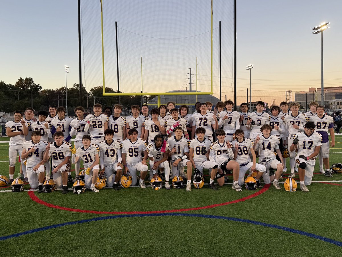 Congratulations to our Freshman Jackson Football Team on defeating McKinley 26-0 and earning title:  Federal League Champs!!! 9-0 with one last game vs Louisville.  Back to the practice field and film room one last time!  GO BEARS!!!!