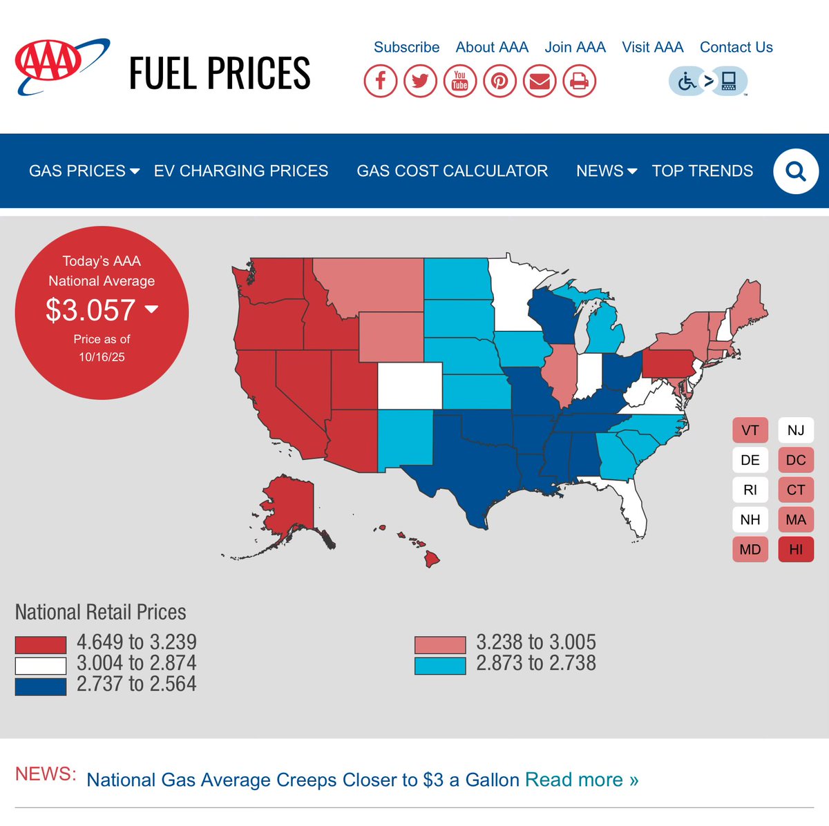<a href="/Ronxyz00/">Ron Smith</a> <a href="/POTUS/">President Donald J. Trump</a> is absolutely out of touch with grocery &amp; gasoline prices. (He has NEVER had to shop  in a grocery store) -meat is skyrocketing as are all fresh produce (no workers) Gas prices are still above $3.00 for Plus and highest octane is even more!
 (he has never filled a car up).