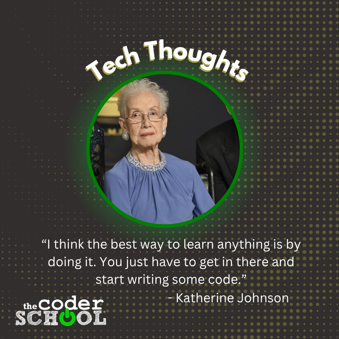 ThecoderschoolN's tweet image. Just get out there and do it! 🎒🧑🎓
Book a free trial and start your coding journey today!
thecoderschool.com/locations/?nea…
#thecoderschool #learn2code #quotes #coding #programming #codingschoolforkids #kidswhocode #code4fun #stem #computerscience