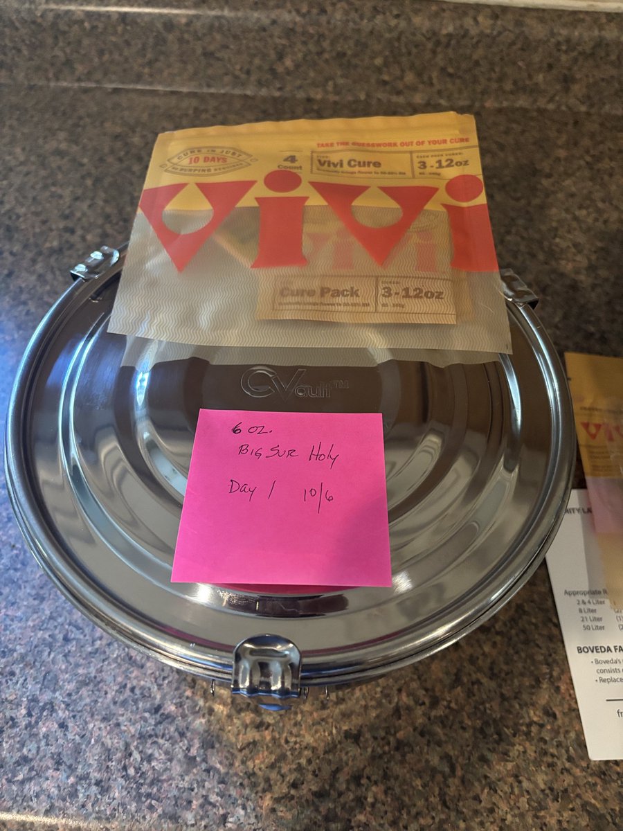 …was I skeptical?? Sure…

Who wouldn’t be… cure my flower in 10 days… no burping???

I took the challenge and my first 6 oz of dried Big Sur Holy went into the <a href="/TheCVault/">TheCVault</a> with the <a href="/vivipacks_/">Vivi Packs</a> 

…and we waited… no burping… 

Sample smoke today was smooth and flavorful…