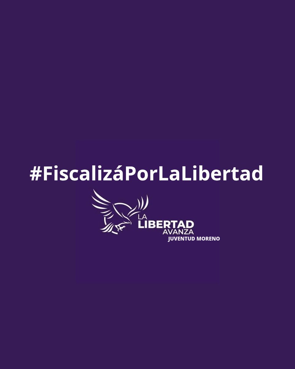 #Fiscalizaporlalibertad
👉Si sos de Moreno y querés fiscalizar manda un mensaje al privado y te estaremos contactando.
🟣🇦🇷🟣🇦🇷🟣🇦🇷🟣🇦🇷🟣🇦🇷🟣🇦🇷🟣