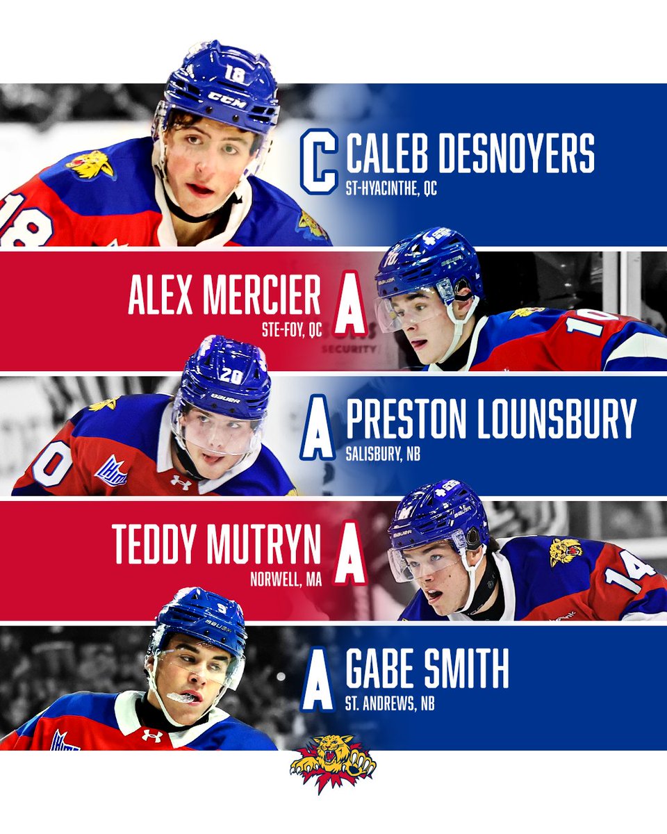 The Moncton Wildcats are proud to name our 2025-2026 leadership group.
----------
Les Wildcats de Moncton sont fiers de nommer leur groupe de leadership pour la saison 2025-2026.

📸 <a href="/DanielStLouis/">Daniel St Louis</a>