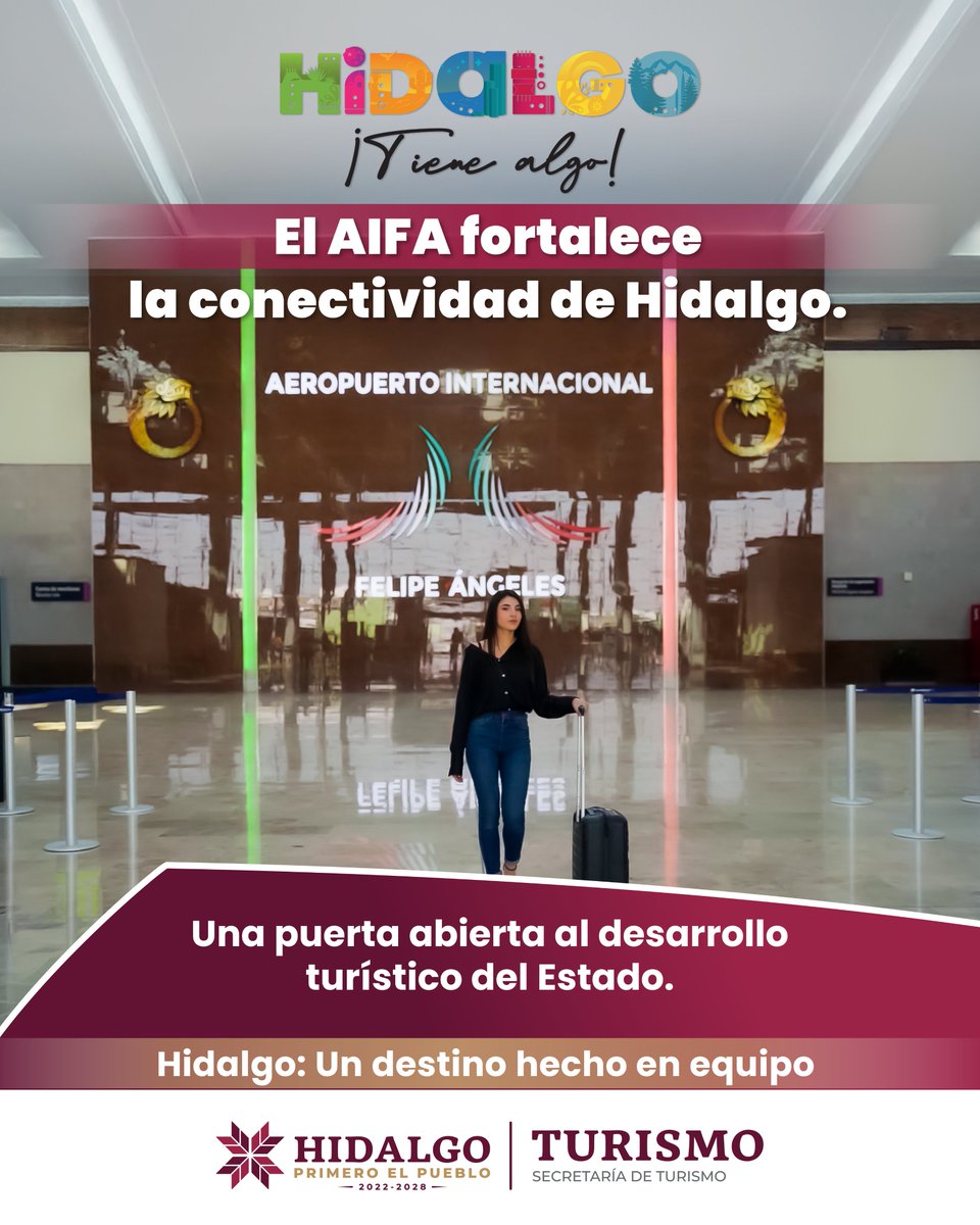 CronicaHidalgo's tweet image. El #AIFA fortalece la conectividad de #Hidalgo, acercando al estado con más destinos y visitantes. 
Una puerta abierta al crecimiento del turismo y al desarrollo regional. 

#HidalgoTieneAlgo
#PrimeroElPueblo