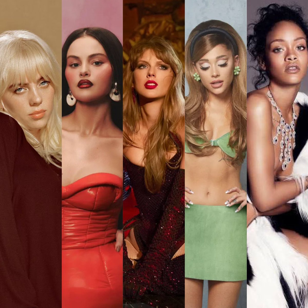 Female artists who have ranked #1 overall in Spotify monthly listeners in history.