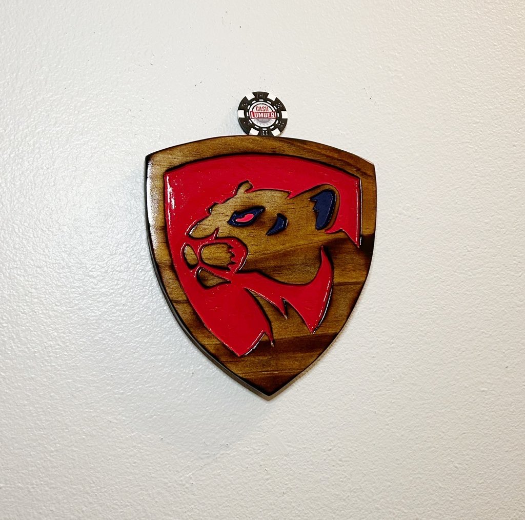 Florida Panthers 1/1 handcrafted wood art. 8” tall &amp; ready to hang.
Only $75 shipped US tonight. Savings of $15. Reports or tags appreciated.
#TBBReposts
#CashLumber
#TimeToHunt