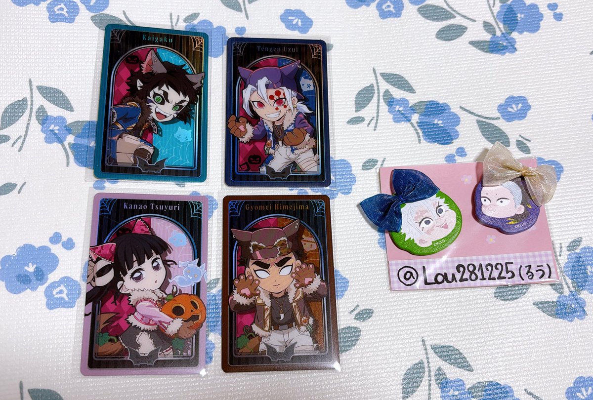 【譲渡】鬼滅の刃 ufotable ハロウィン2025
メタリックカードAB

譲〉カナヲ、宇髄、〇悲鳴嶼、獪岳

求〉定価+送料

上段は〇含む方、纏めての方優先
よろしくお願いいたします🌸