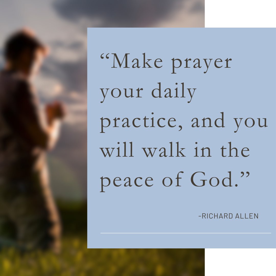 CUnionNY's tweet photo. “Make prayer your daily practice, and you will walk in the peace of God.” — Richard Allen

Prayer isn’t just something we do—it’s how we live. In every moment, God offers peace to those who seek Him. #PrayerLife #PeaceOfGod #RichardAllen #SeekGodDaily https://t.co/Z8yRmTvOyB