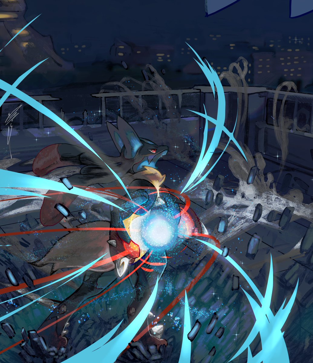 Aura Sphere 🌀Mega Lucario.
#PokemonLegendsZA