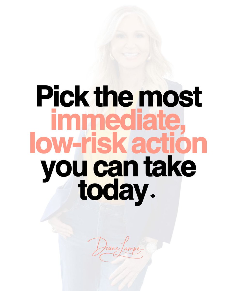 DianeLampe's tweet image. Trying to iron out every single detail before you start is just a form of procrastination.

 What&apos;s the smallest, low-stakes step you can take on your big goal today?

That action will give you 10x more insight than 10 hours of overthinking.

#actionoveranalysis  #makethemove