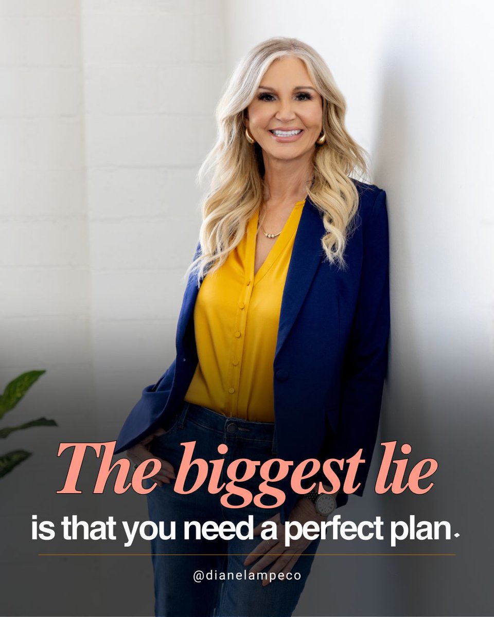 DianeLampe's tweet image. Trying to iron out every single detail before you start is just a form of procrastination.

 What&apos;s the smallest, low-stakes step you can take on your big goal today?

That action will give you 10x more insight than 10 hours of overthinking.

#actionoveranalysis  #makethemove