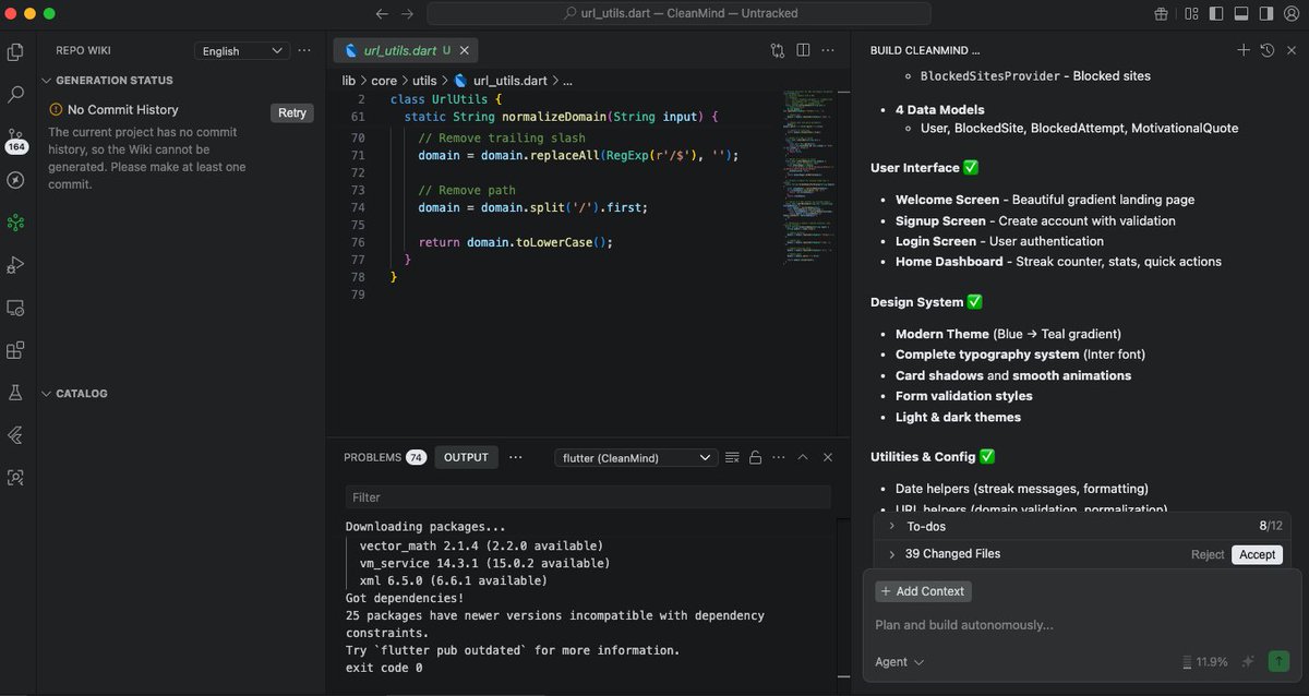 kibbodev's tweet image. Already working on the app interface. I&apos;m looking forward to sharing more about the app development.

BTW, I love Firebase Studio. But for testing purposes, I am starting to use @qoder_ai_ide for this app development. Let&apos;s see how this goes.

#vibecoding #code #programming