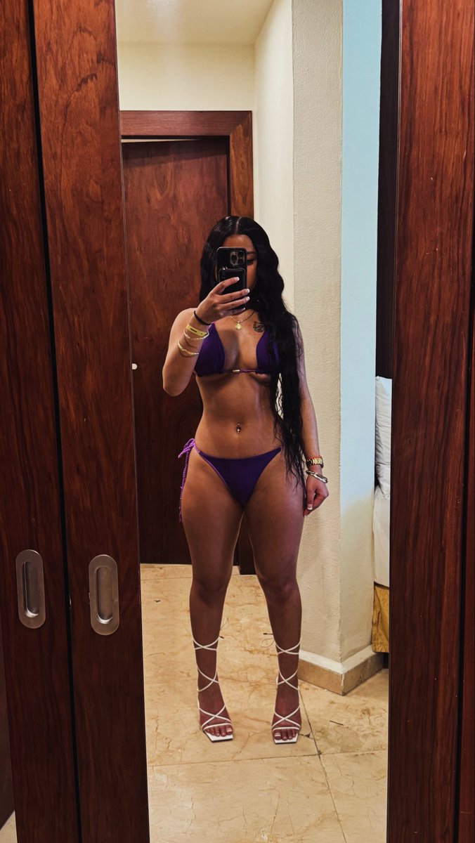 I will always wear heels with a bikini