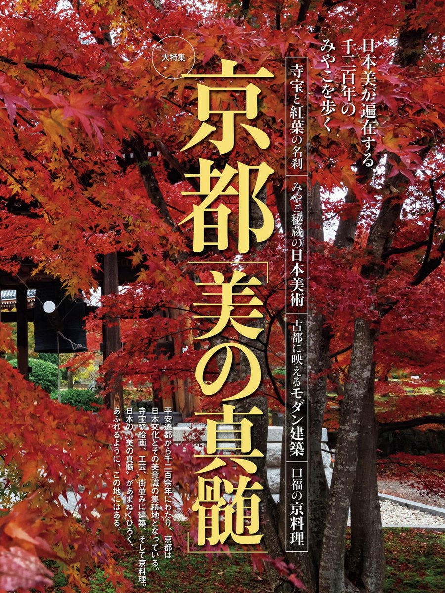 サライ11月号は、秋の京都を特集🍁
趣ある名刹から、美術館、老舗料亭まで──
京都が誇る“美の真髄”をたっぷり紹介します。

さらに「通い続けたい京のええ店」特集も。
季節ごとに通いたくなる、とっておきの名店を紹介します。
🔗 amzn.asia/d/7g5UsPJ
#サライ #京都旅 #大人の京都 #美の真髄