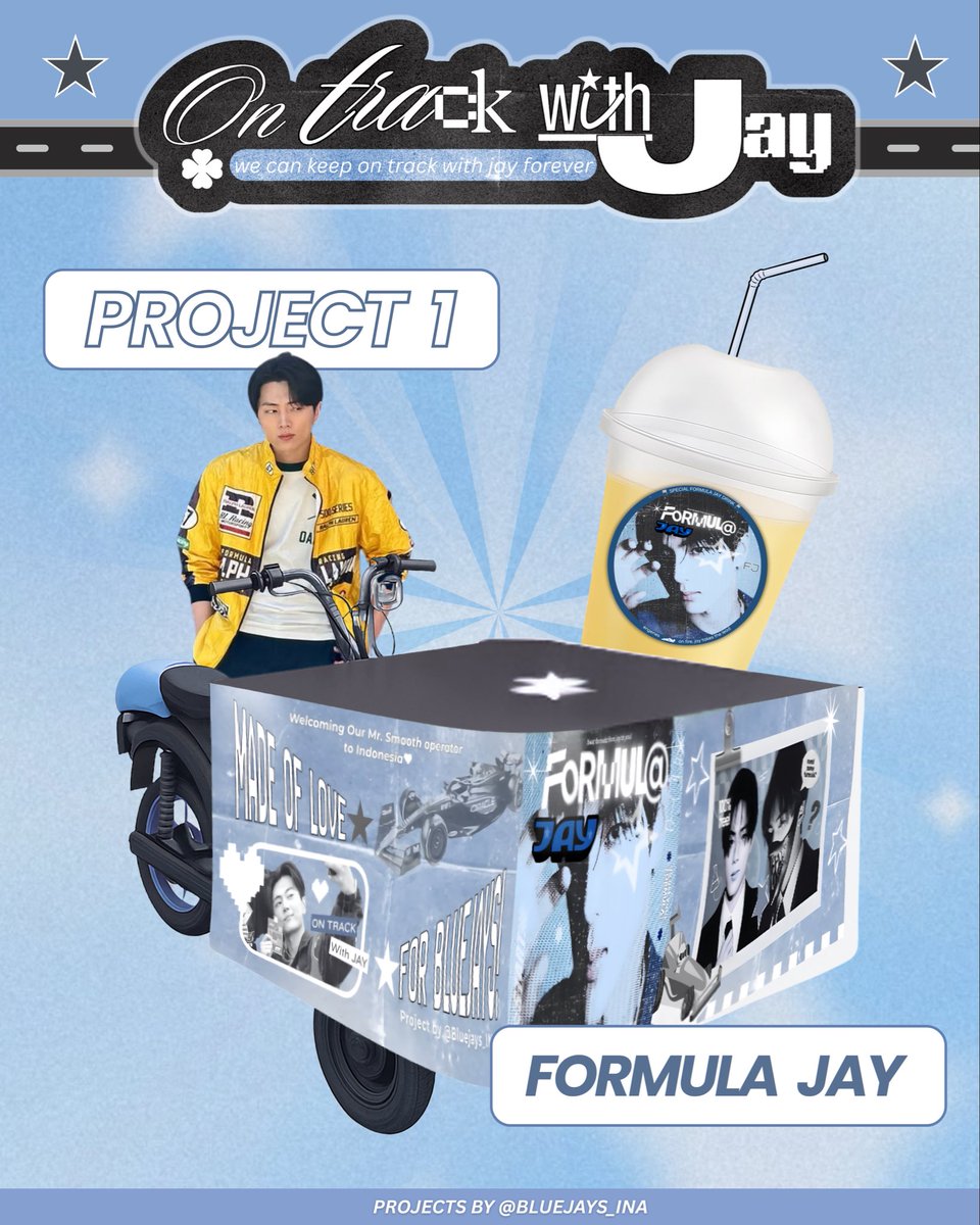 Bluejays_INA's tweet photo. 🏁 On 𝐓𝐫𝐚𝐜𝐤 // with 𝐉𝐚𝐲 (1): Formula Jay 🏁 

Start your engines, ENGENEs!
Here comes Formula Jay, a refreshing drink prepared specially for ENGENEs at the venue 💙✨

Made with love, energy, and the spirit of Jay, this drink will keep you on track all day long! 🏎️💨 

🗓️ 19 October, 2025
📍 NICE, PIK 2

⚠️ Terms and conditions apply.
(Distribution will be limited and details will be announced soon.)

#OnTrackWithJay #WelcomeBackToIndonesiaJay
#SimplyLovelyForJay
#JAY #ENHYPEN_JAY