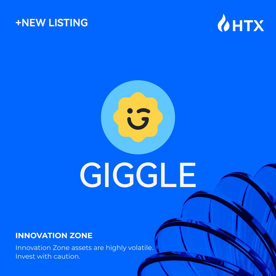 HTX (@htx_global) on Twitter photo 📣New Listing Alert!
$GIGGLE on HTX Innovation Zone!
✅️ Deposits Opened,
📈 Trading Starts Now!
<a href="/GiggleFundBSC/">GiggleFund</a>
htx.com.ec/en-us/support/… 📣New Listing Alert!
$GIGGLE on HTX Innovation Zone!
✅️ Deposits Opened,
📈 Trading Starts Now!
<a href="/GiggleFundBSC/">GiggleFund</a>
htx.com.ec/en-us/support/…
