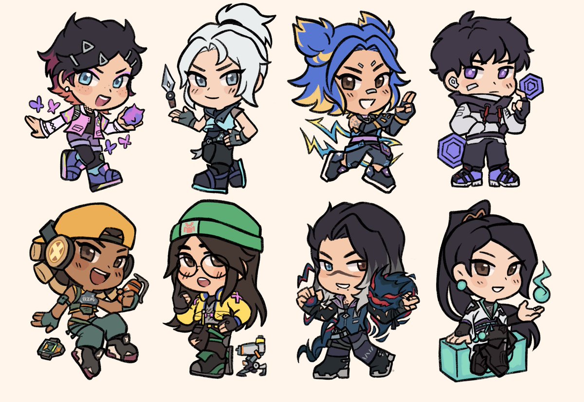 val sticker wips!! i wanna do so many more.. 

#valorant