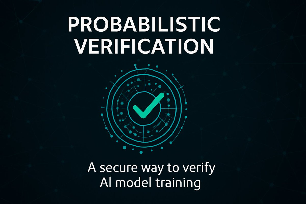 rajeshd03222746's tweet photo. One of the hardest problems in decentralized AI is verifying training without redoing the work.

@gensynai  solves this using probabilistic verification — a system that checks random parts of the training trace to confirm honest compute. https://t.co/hjC4EmVF8T