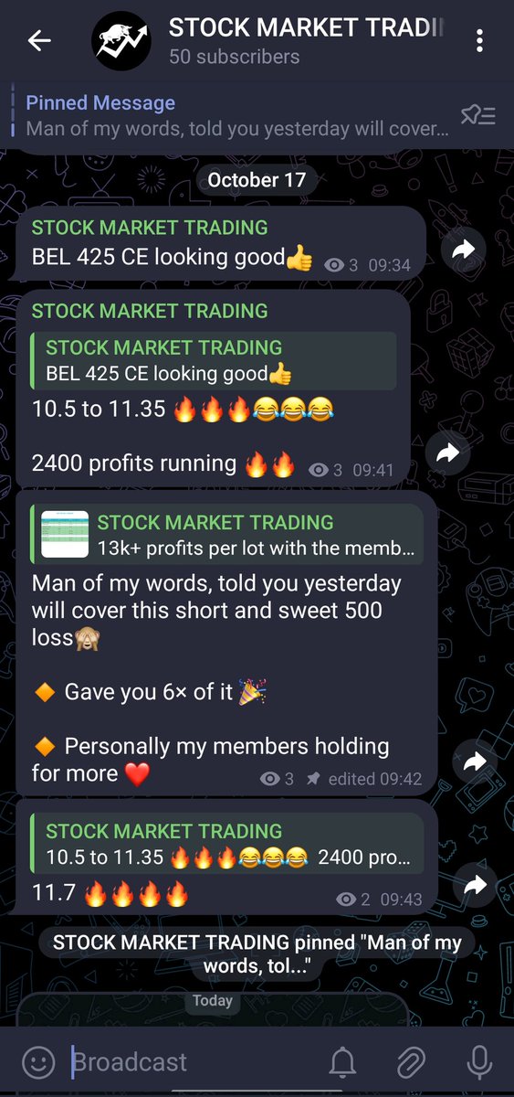 Kaps1sharma's tweet photo. #BEL free trade given to in my telegram group 
🔸And traded this with my members also.
🔸My boys booked 7000 from BEL ❤️
🔸 Gave an early and sniper entry for them 🎯 
🔸 Next trade coming, if you don't wanna miss join here 👇 
https://t.co/pqhxECQ6Qi

#nifty #banknifty #IREDA https://t.co/aCrUveXFFx