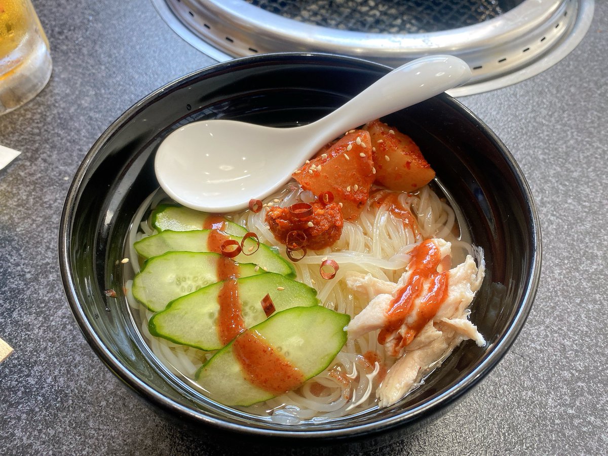 〆の後辛冷麺🔥