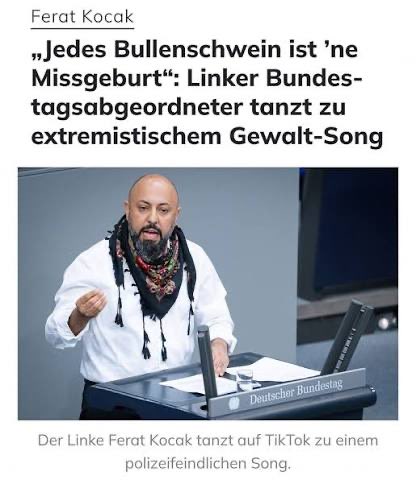 Kevin Eßer (@kevin_esser91) on Twitter photo Solche Figuren wie <a href="/der_neukoellner/">Ferat Koçak</a> haben im Parlament nichts verloren.
Das sind legitimierte Verfassungsfeinde.
Linke und grüne Netzwerke, ihre Stiftungen und die <a href="/AmadeuAntonio/">Amadeu Antonio Stiftung</a>-Stiftung müssen politisch isoliert und finanziell ausgetrocknet werden.
Die Antifa gehört verboten. Solche Figuren wie <a href="/der_neukoellner/">Ferat Koçak</a> haben im Parlament nichts verloren.
Das sind legitimierte Verfassungsfeinde.
Linke und grüne Netzwerke, ihre Stiftungen und die <a href="/AmadeuAntonio/">Amadeu Antonio Stiftung</a>-Stiftung müssen politisch isoliert und finanziell ausgetrocknet werden.
Die Antifa gehört verboten.