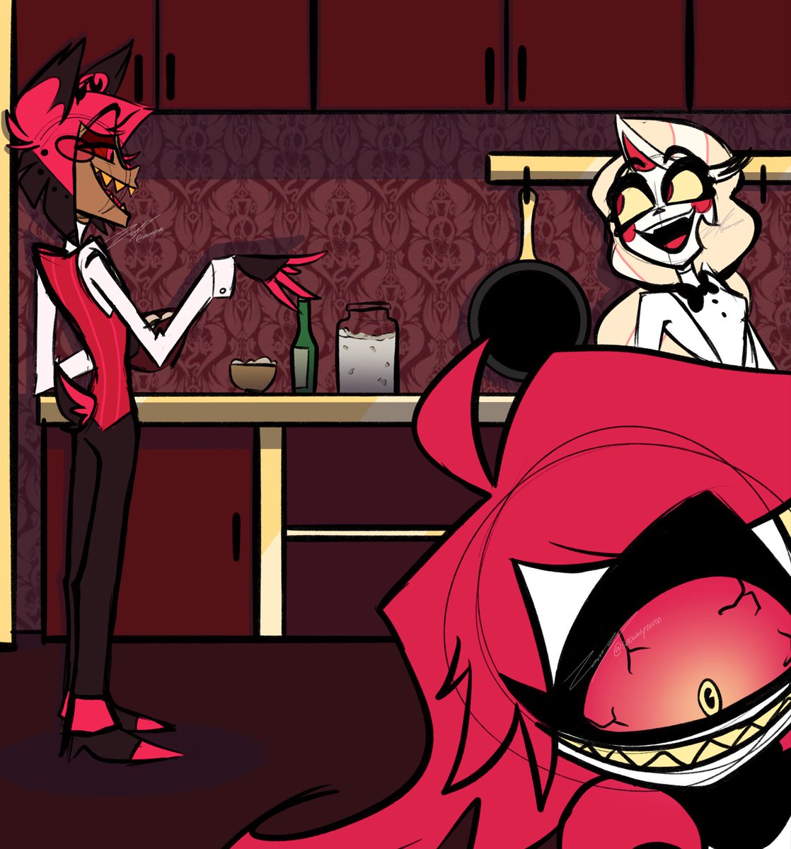 (9/20) 
Mama’s recipe
#AlastorHazbinHotel #HazbinHotel #charliehazbinhotel #HazbinHotelFanart
