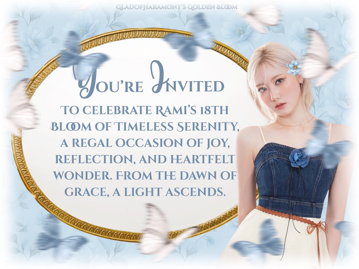 🪞... Let the calm radiance of this cherished celebration unfold before you. With tender heart, I Zian Raskala, ready to be part of 𝗥𝗮𝗺𝗶’𝘀 𝟭𝟴𝘁𝗵: 𝗚𝗼𝗹𝗱𝗲𝗻 𝗕𝗹𝗼𝗼𝗺 𝗼𝗳 𝗧𝗶𝗺𝗲𝗹𝗲𝘀𝘀 𝗦𝗲𝗿𝗲𝗻𝗶𝘁𝘆, where a warmth bloom into moments that feels timeless. 𐙚