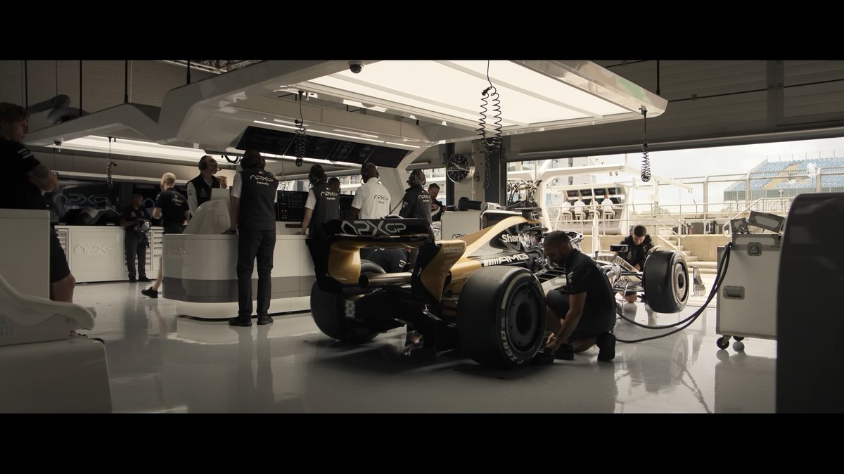 A screenshot from the new trailer of F1 (2025) playing an engineer in the #apxgpF1 Team... So excited for the release! Was an absolute dream to take part in this one!

#f1 #formula1 #f1movie