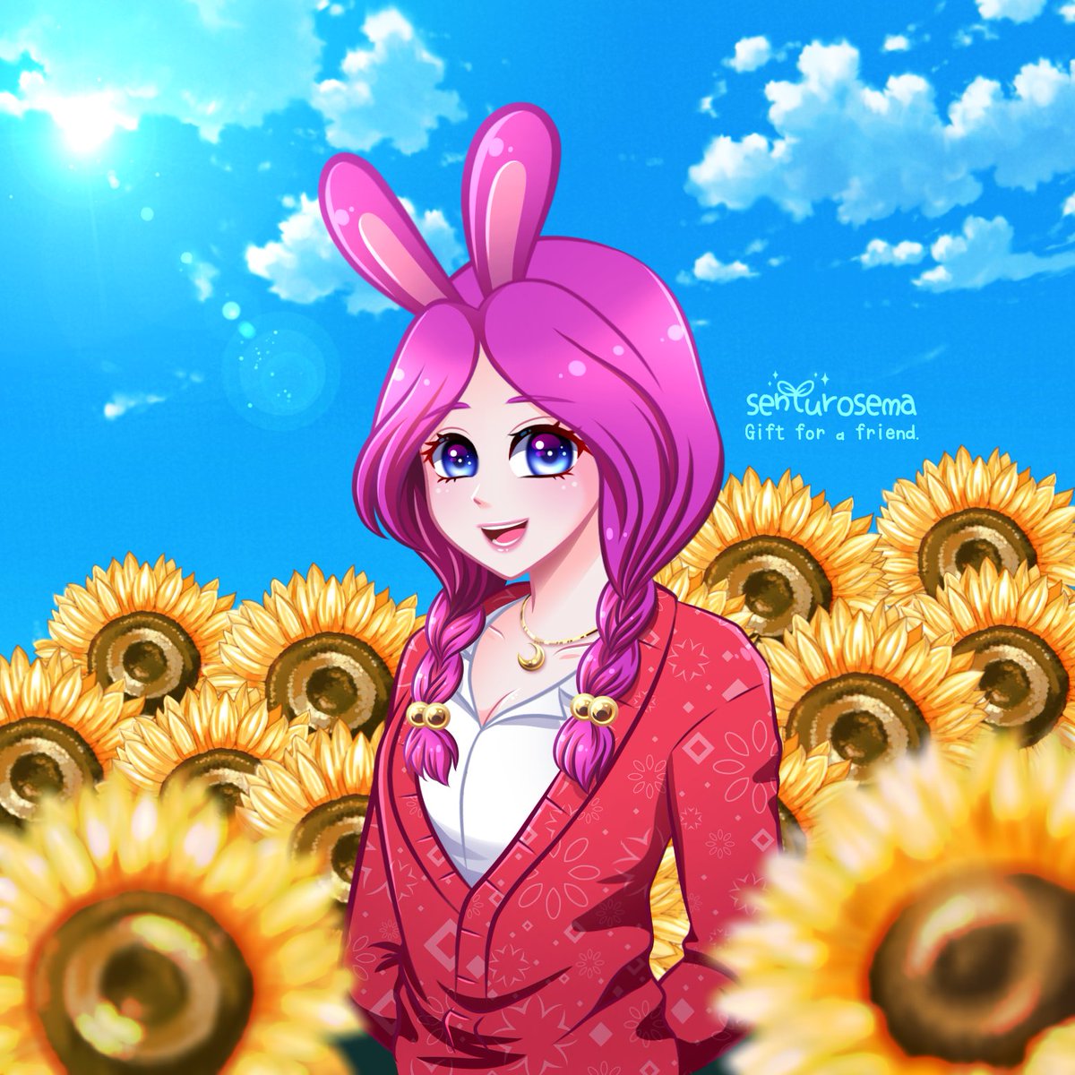 Drawing I made for my bestfriend on 2023. I just draw her OC. (∩´∀`∩) #drawing #digitalart #OC #originalcharacters