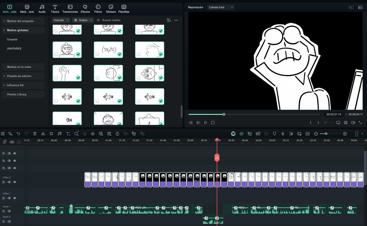 DavidReviewer's tweet image. Fue auténticamente extenuante organizar todo esto.
Pero aquí está, sin falta, el avance de hoy: El "guión visual" ya puesto todo en el editor

Yo decía "sii, claro, esto ya es fácil, puedes hacerlo en una hora", pero en la tarea anterior se fueron todas mis energías (ᴗ˳ᴗ)ᶻ𝗓𐰁