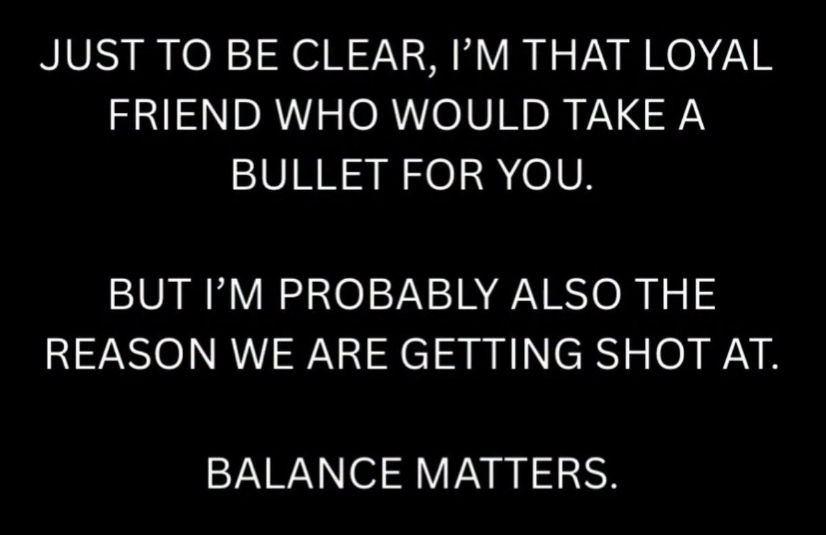 Good morniiing!!! 

Just so you know… 
Balance matters!