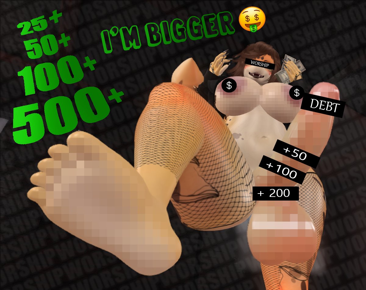 "Oh you want MY dick? Fork over that wallet~"  

Ngl this was fun to make wtf- 👀  

#secondlife - #SL - #bigbreasts - #virtualphotography - #thicc - #SecondLife - #findom - #femdom - #domme - #furryfindom - #nsfw - #femsub - #yiff