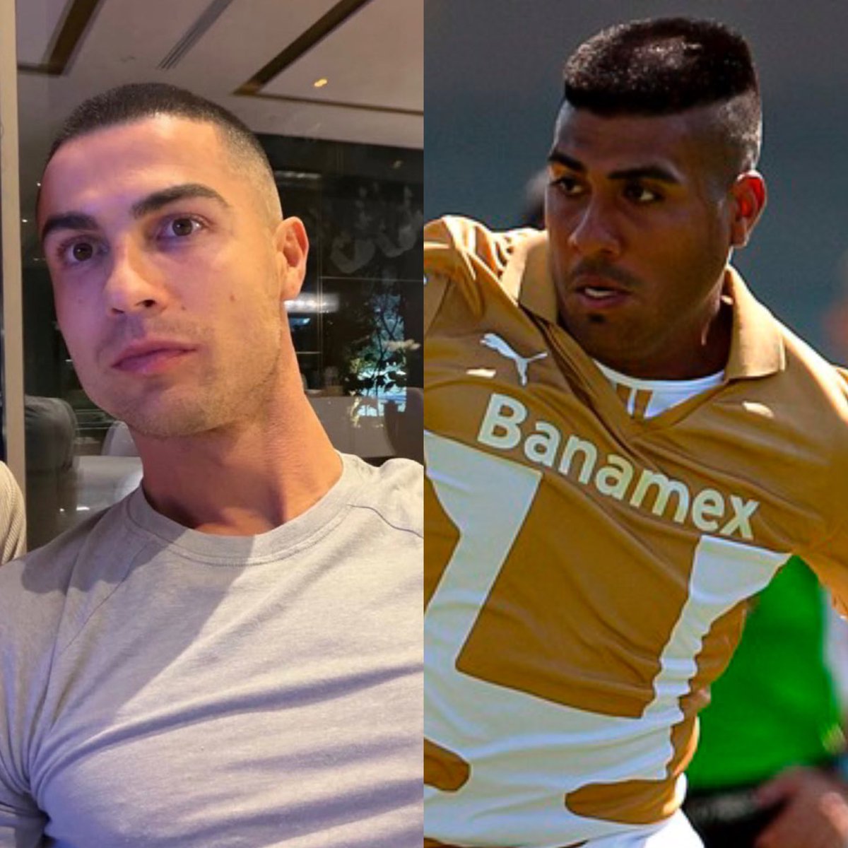 Cristiano Ronaldo homenajeando a la leyenda Hachita Ludueña. 🤩💇‍♂️