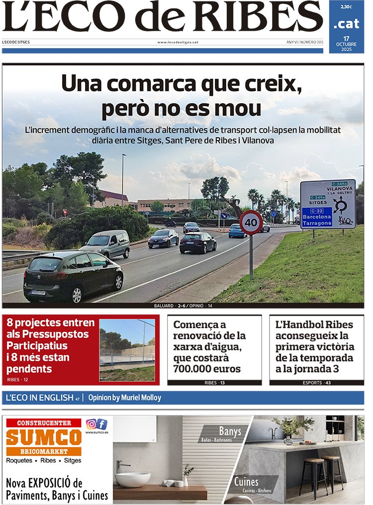Aquestes són les nostres portades d'aquesta setmana, amb tota l'actualitat de #Sitges i #SPRibes.
▶️iquiosc.cat/publicacions/l…