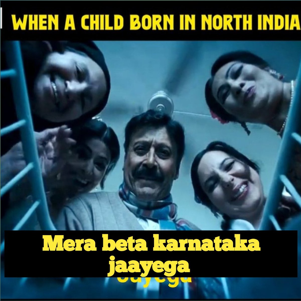 Rashtrakuta755's tweet image. When a child is born in BIMARU states: