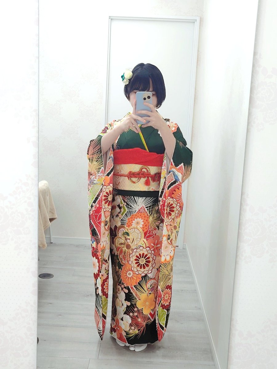 noel1229_yami's tweet image. 振袖着たよ!!