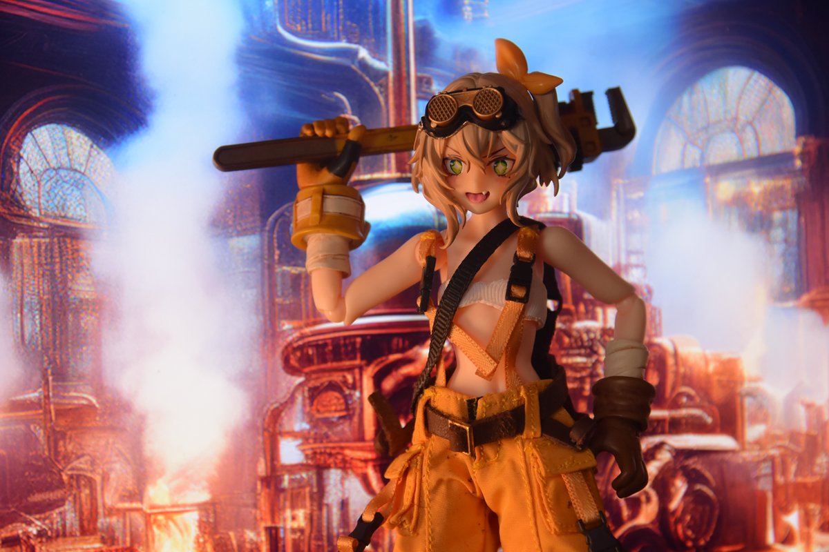 さーて、仕事すっか！

#メカニックフィオナ 
#HASUKI