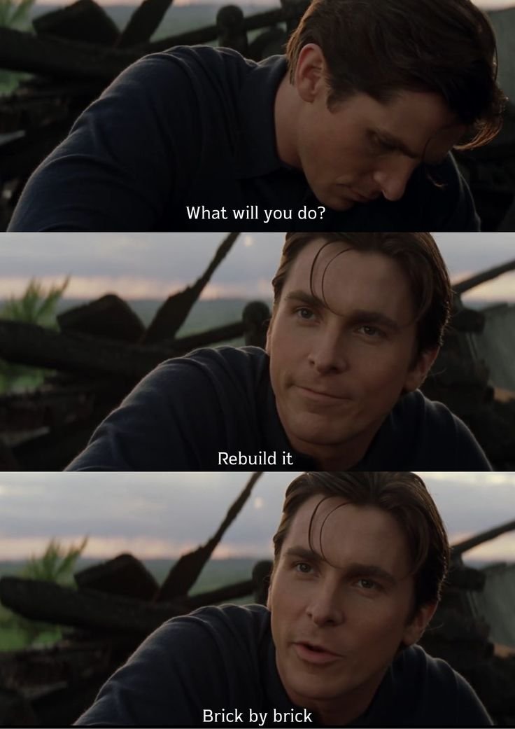 Men after losing everything...