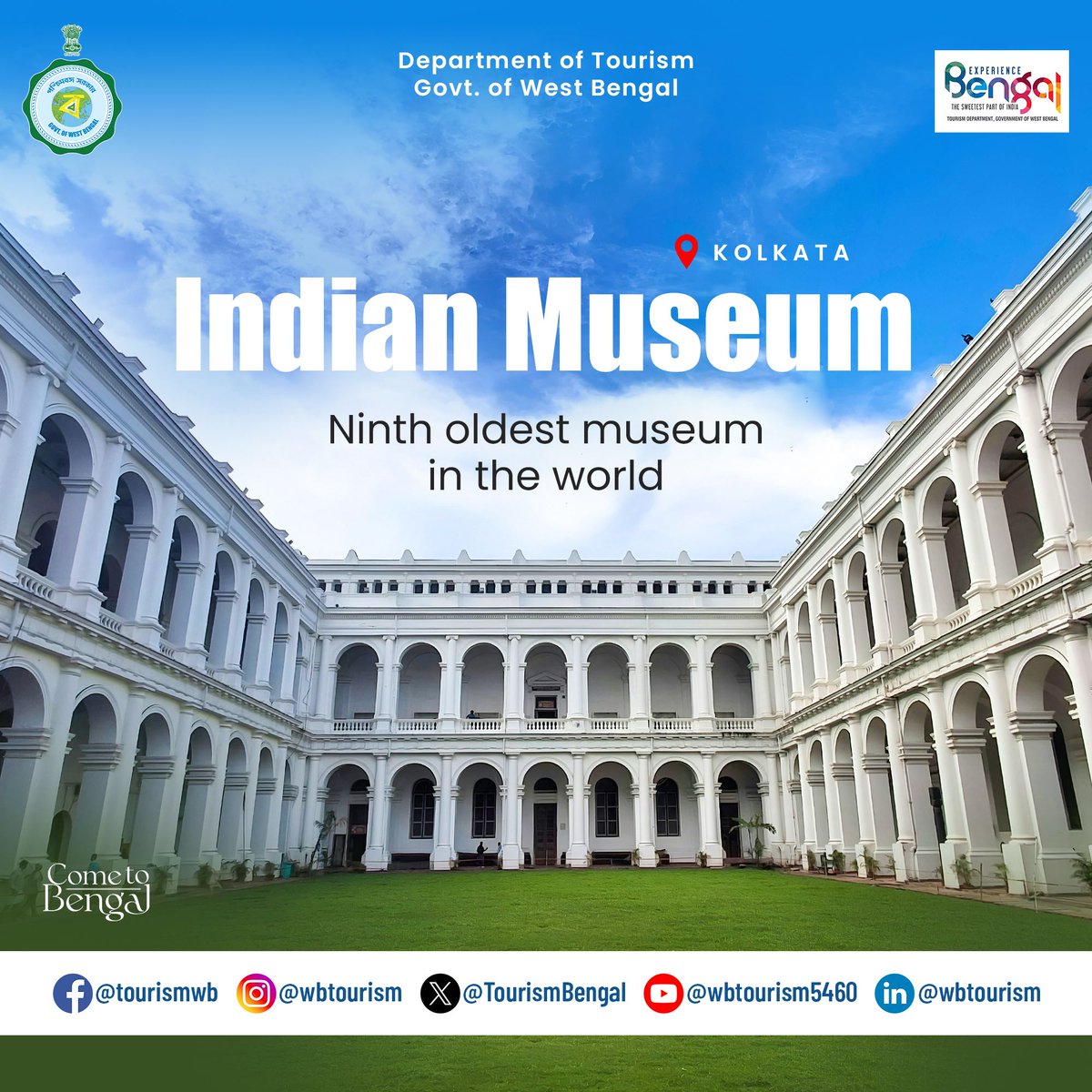 Founded in 1814, the Indian Museum in Kolkata is the oldest and largest museum in Asia and one of the oldest in the world. Home to rare antiques, fossils, mummies, and Mughal paintings, its 35 galleries span art, archaeology, anthropology, and natural sciences.