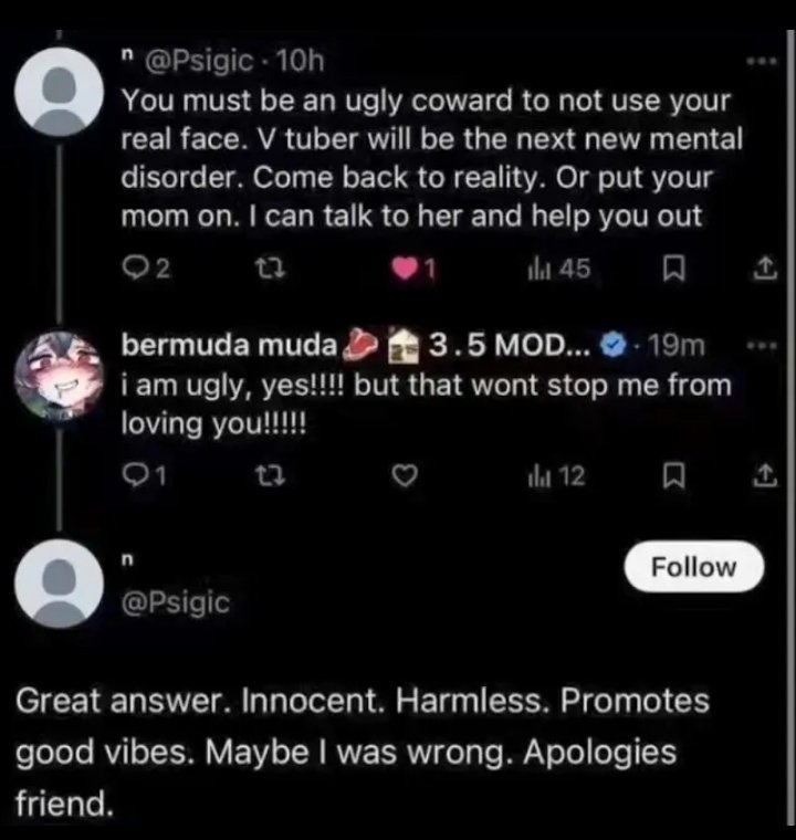 panic_coder's tweet image. I am ugly but I love you all 🩷🩷
Love baiting