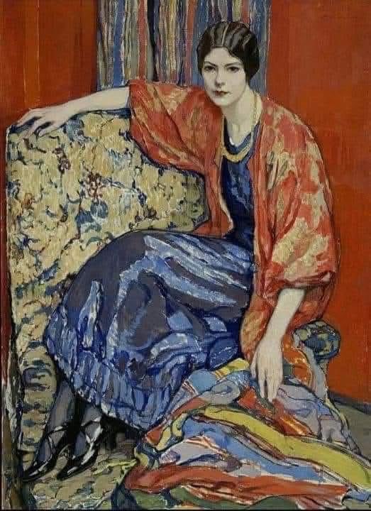 olgatuleninova's tweet image. Erstwhile Yugoslavian painter, Elena Andreevna Kiseleva (1878-1974)
Marusia, 1913