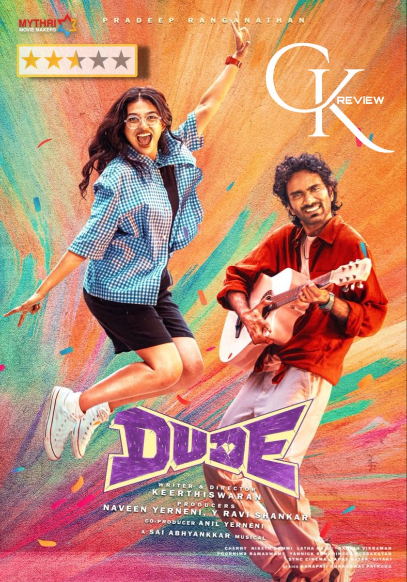 Yet another hit from pradeep back to back blockbuster movie ❤️🔥🔥
.#dude