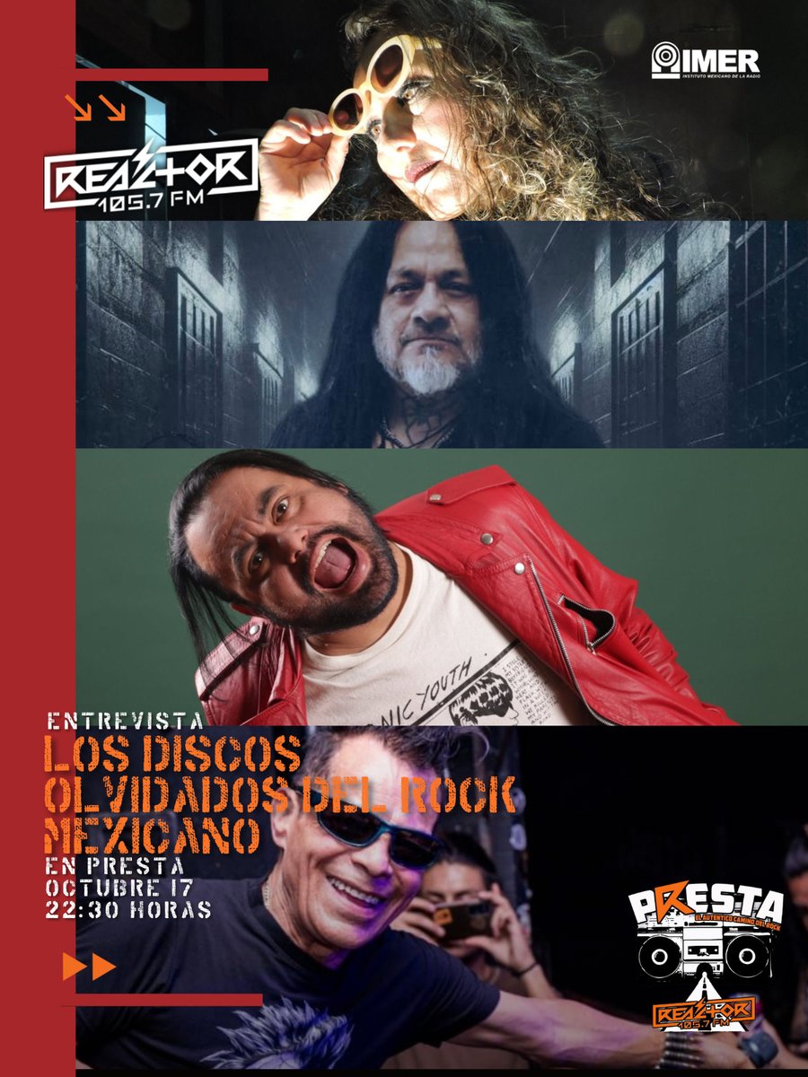 #GeneraciónR 🎧 Para cerrar la semana escuchen <a href="/prestareactor/">¡Presta!</a> con <a href="/RockJinete/">Jinete Rock</a> <a href="/PacoMemoRock/">Paco Memo Rock</a> y <a href="/elomar_ze/">Omar Salazar</a> al aire todos los viernes hasta las 00 horas. Hoy con una entrevista sobre el libro " Los Discos Olvidados del Rock Mexicano "